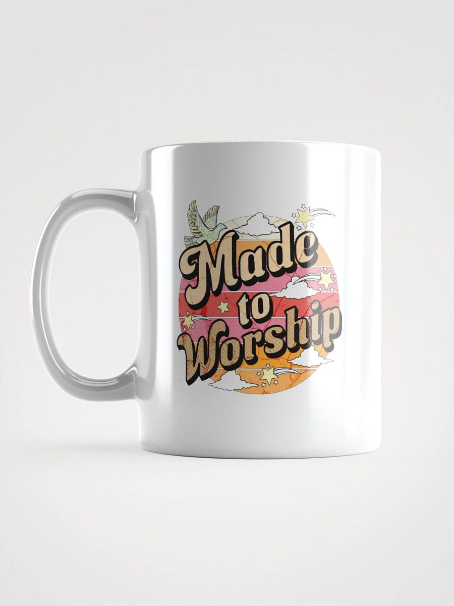 Made To Worship Celestial White Glossy Mug product image (1)