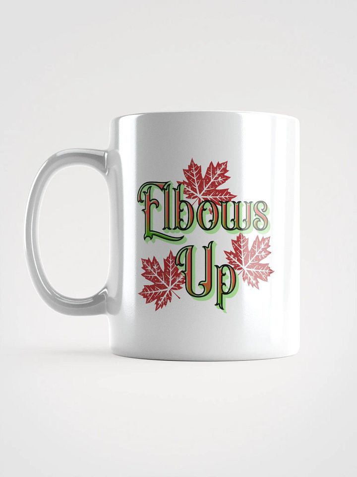 Elbows Up Maple Leaf Canada Glittery Mug product image (1)