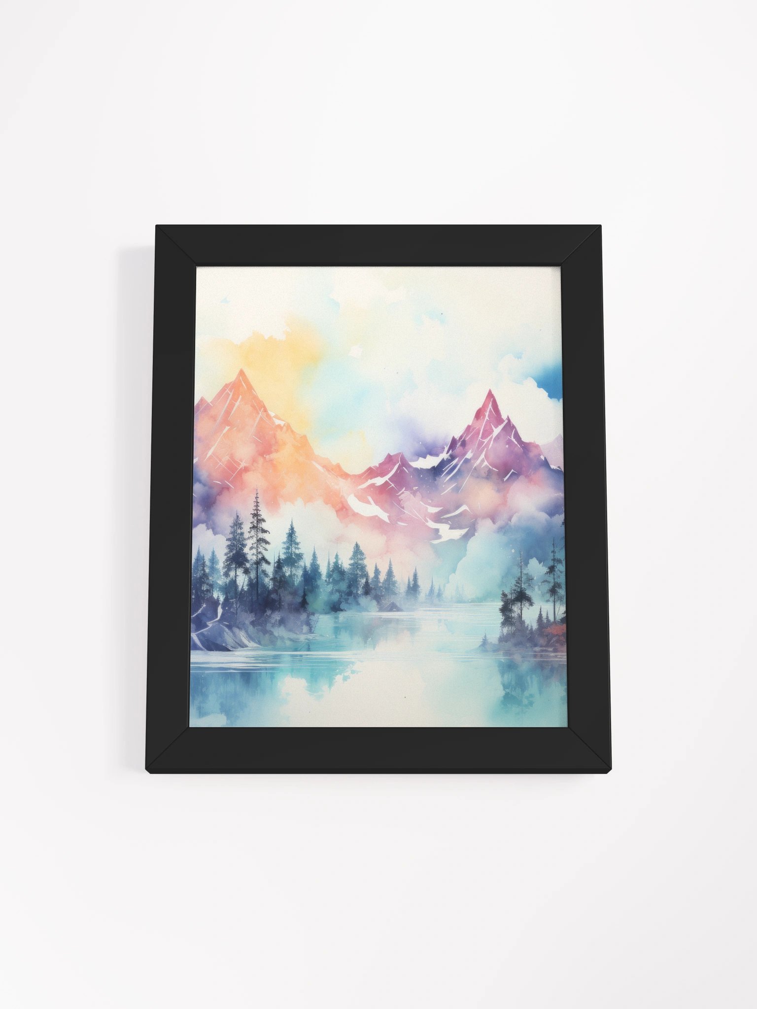 Dreamlike Mountain Reflections Poster product image (1)