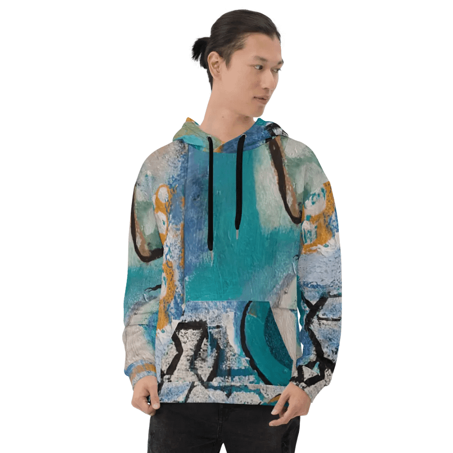 abstract painting on all over print unisex hoodie product image (8)