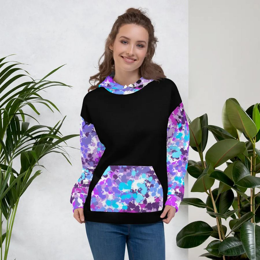 Purple And Black Splotch Hoodie product image (6)