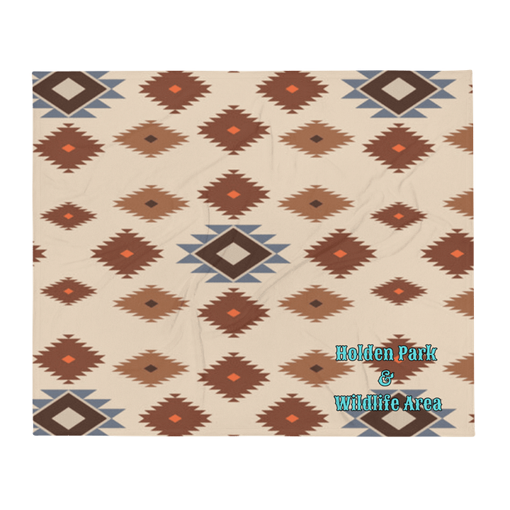 Wildlife Geometric Harmony Throw Blanket product image (2)