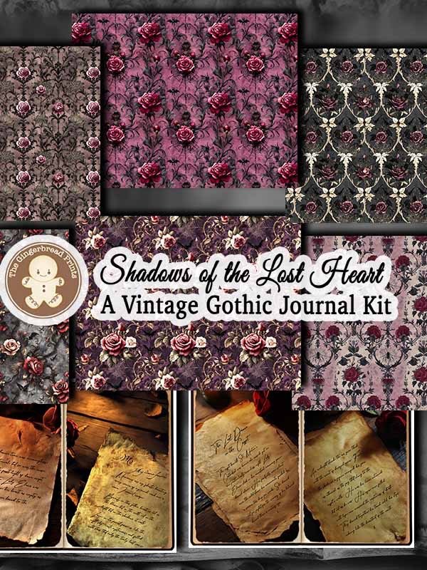 Shadows of the Lost Heart Journal+Ephemera Jumbo Kit Digital Download product image (6)