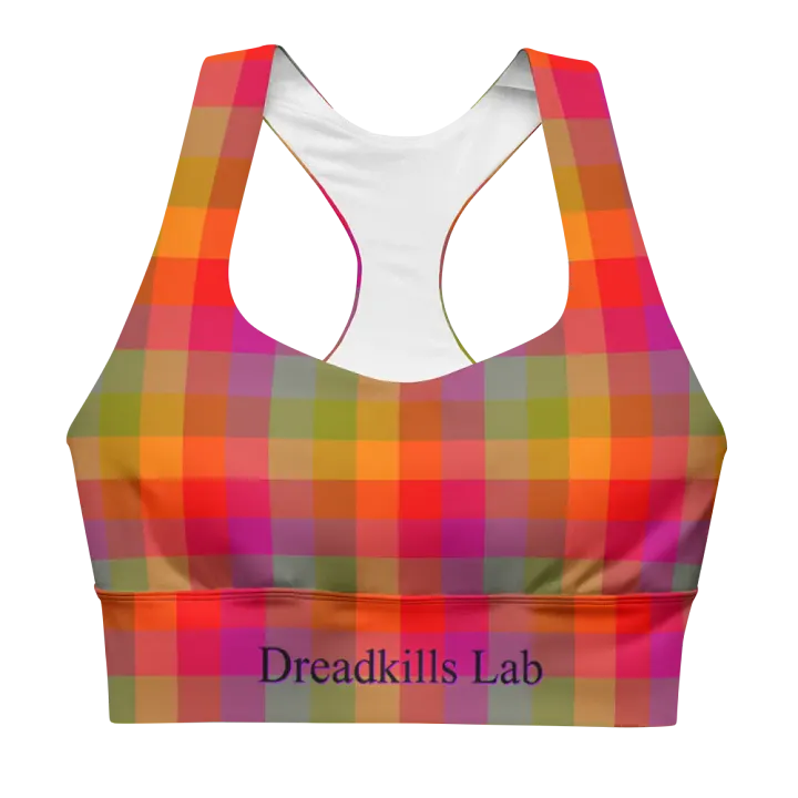 Rainbow Checkers Sports Bra 2 product image (1)
