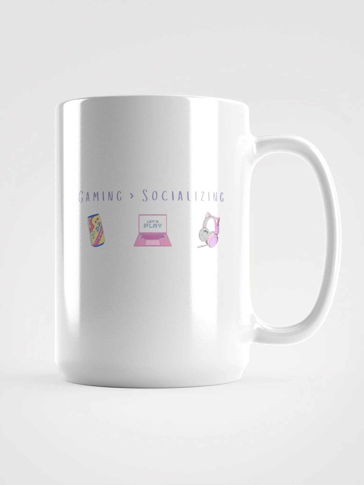 🎮 Gaming > Socializing | Introvert Gamer Mug 💖 product image (1)