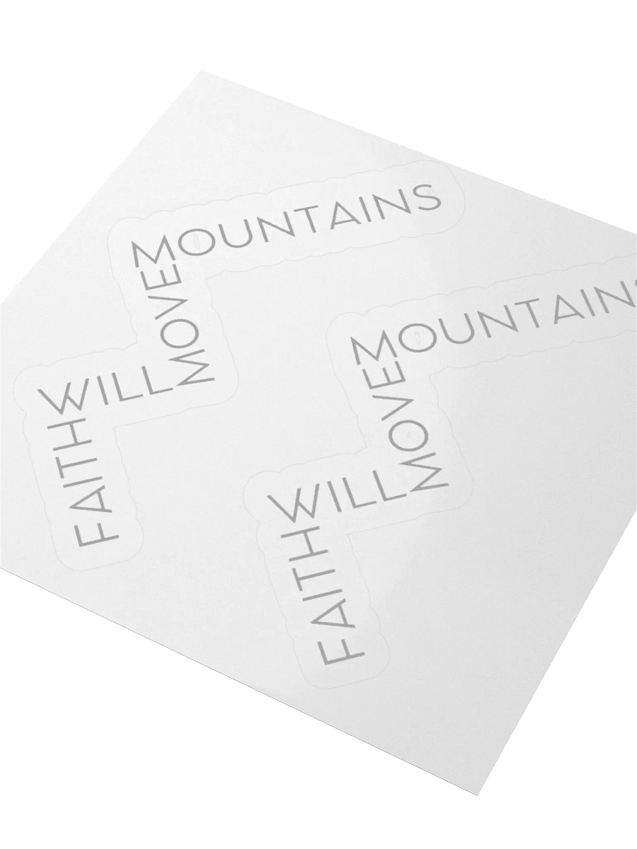 Faith will Move Mountains Sticker product image (3)