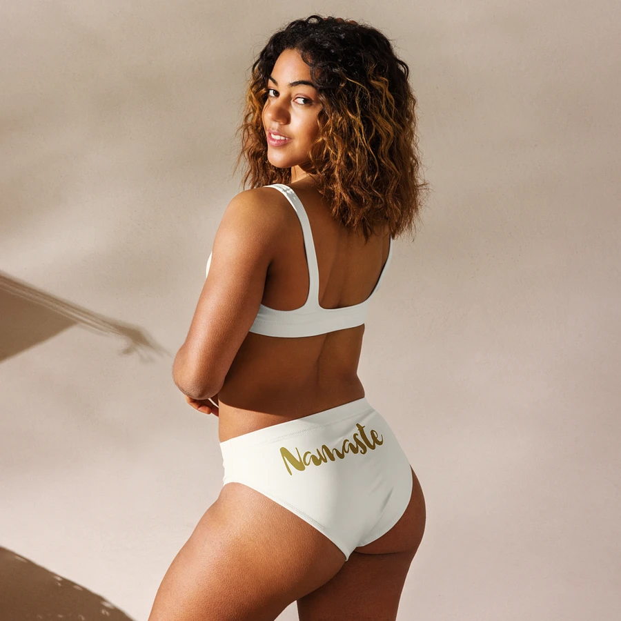 Namaste Cream and Gold High Waisted Bikini product image (29)