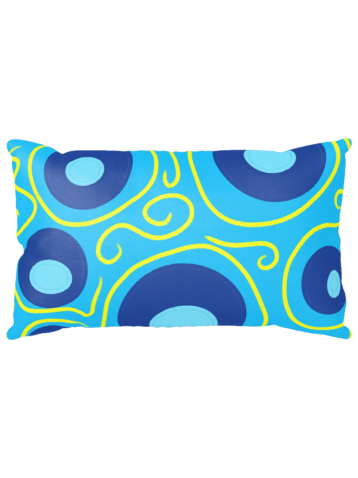 Blue and yellow All-Over Pillow product image (4)