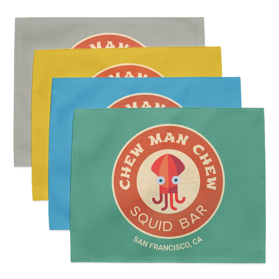 Chew Man Chew Squid Bar Placemats (Set of 4) product image (1)