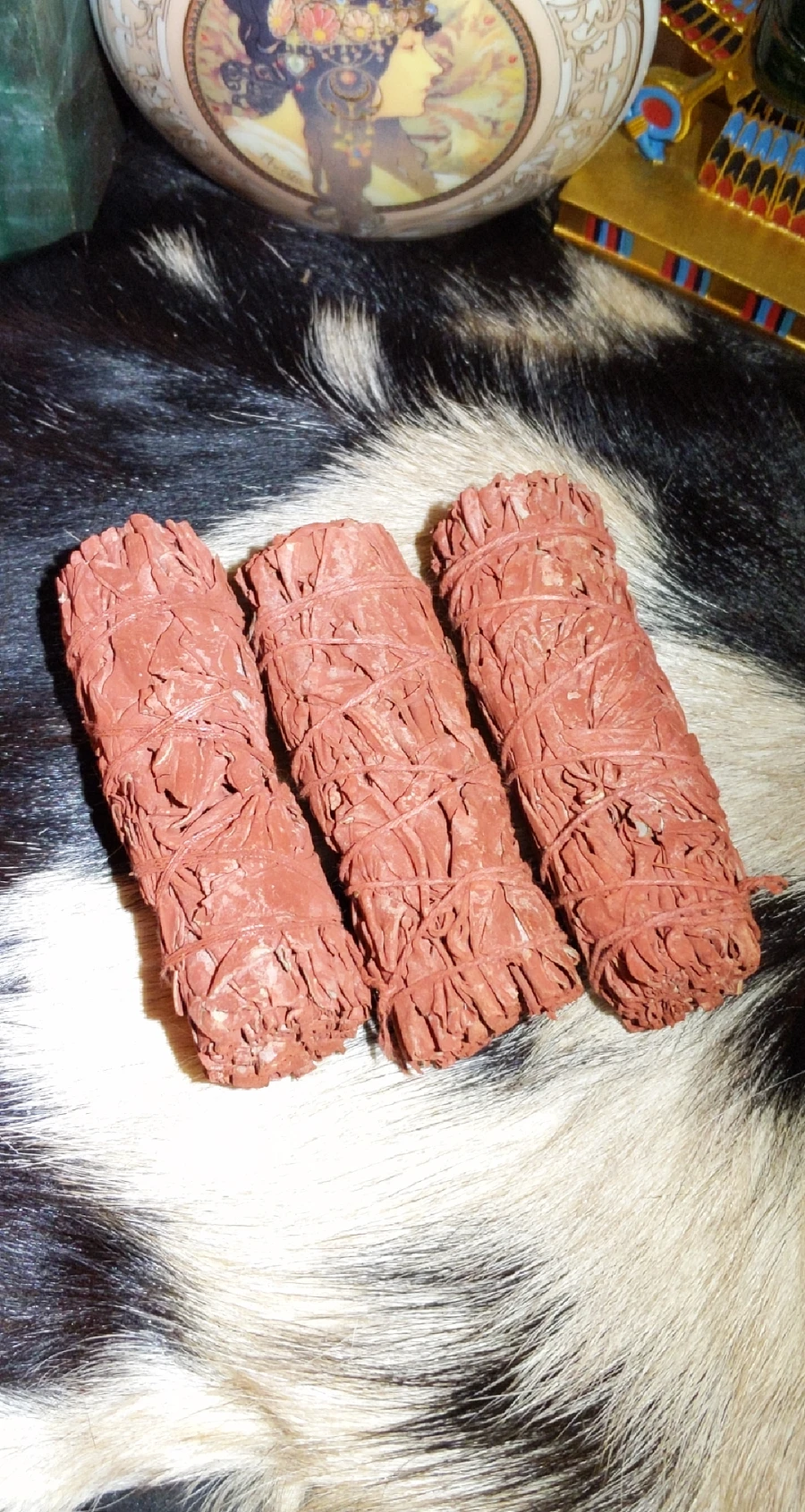 4 Inch Large Dragons Blood Sage Smudge Stick product image (3)