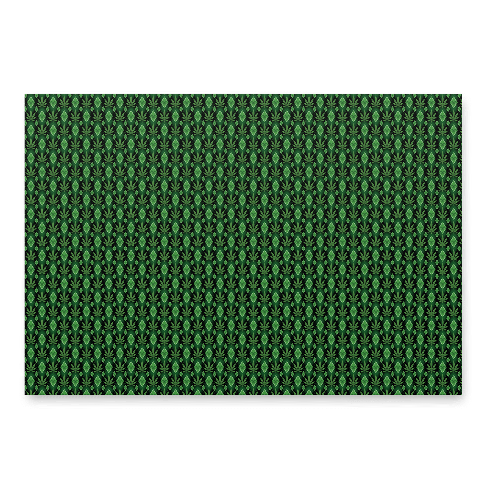 Cannabis Diamond Wrap - 3 SHEET SET - Gift Wrap That Glistens with Greenery product image (1)