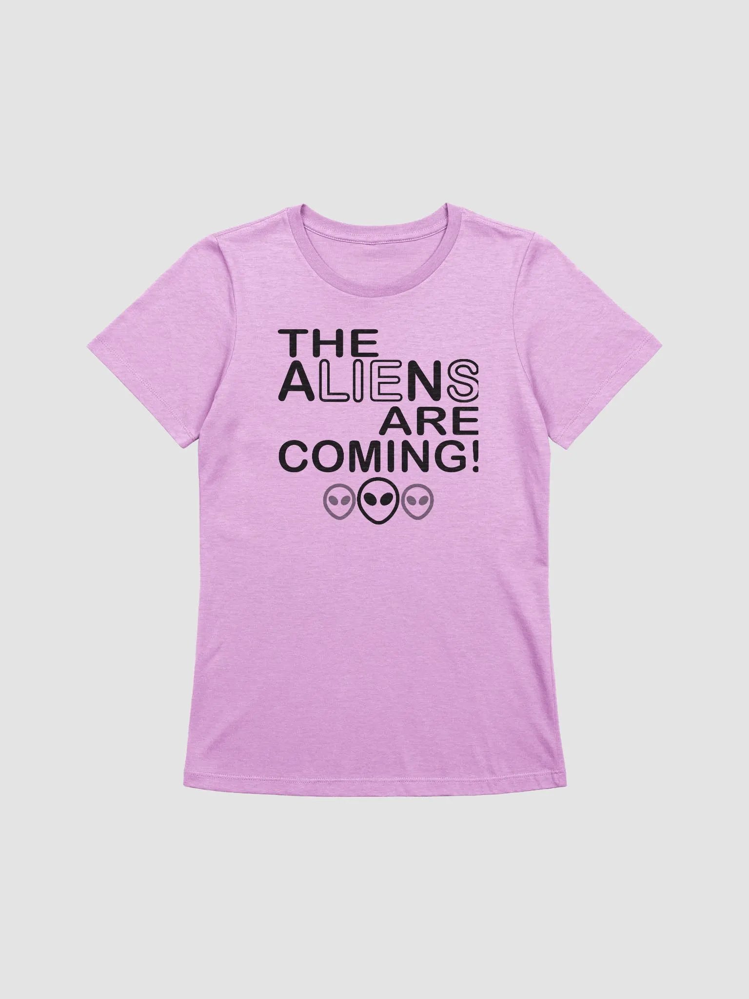 The Aliens Are Coming! - Black - Bella+Canvas Women's Supersoft Relaxed-fit T-Shirt product image (2)