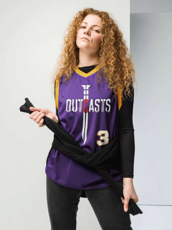 Outcasts Basketball Jersey Purple/Gold product image (2)
