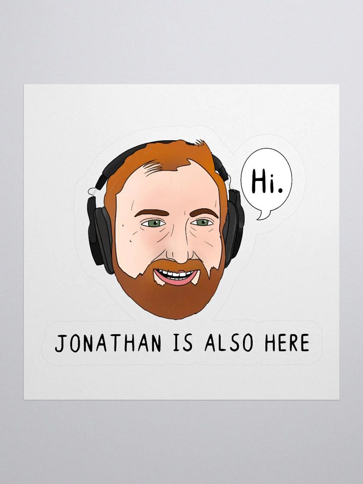 "Jonathan Is Also Here" stickers product image (1)