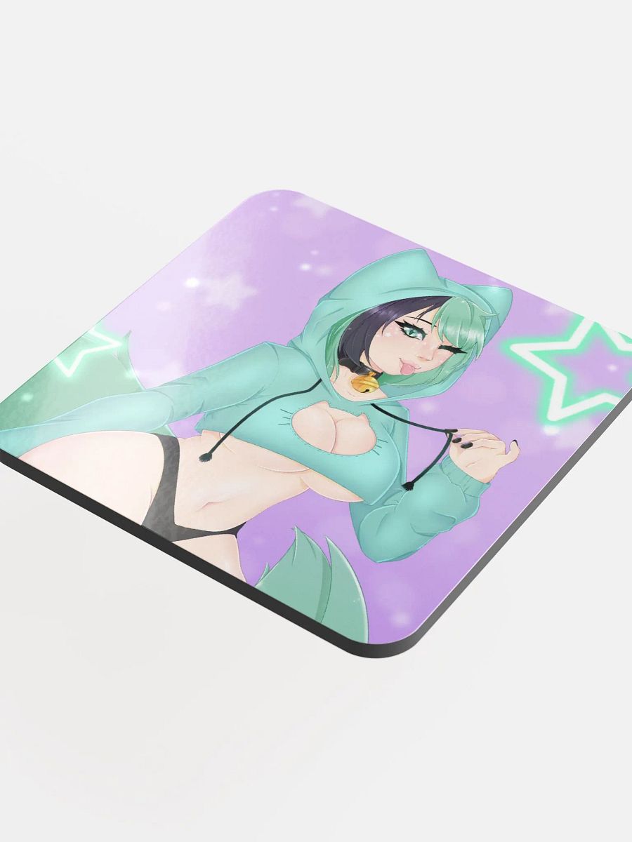 Mintzey Moon Hoodie Season Glossed Coaster (Winking) product image (4)
