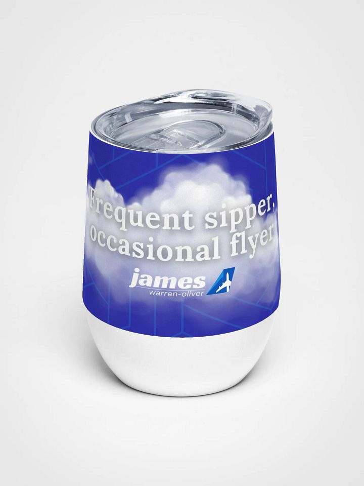 🍷 Frequent Sipper, Occasional Flyer - Traveller’s Wine Tumbler product image (1)