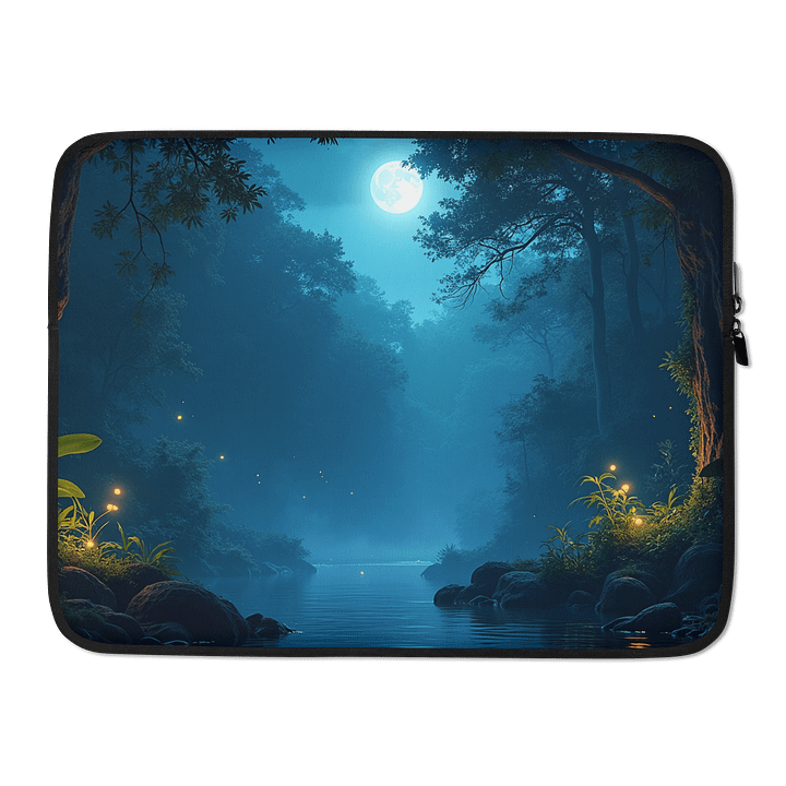 Moonlight Forest | Ayahuasca Reflection Laptop Sleeve product image (2)