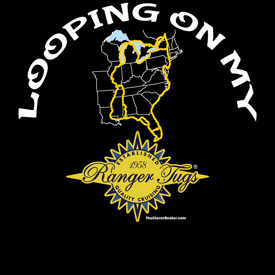 Looping On My Ranger Tug - T-Shirt - Dark Shirt w/White Logo product image (5)