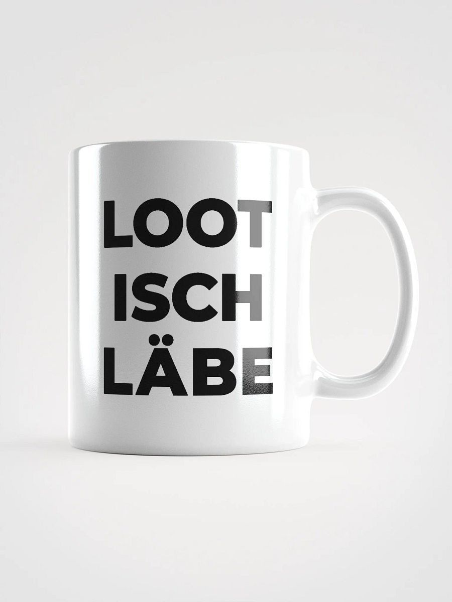 White Mug: Loot isch Läbe product image (2)