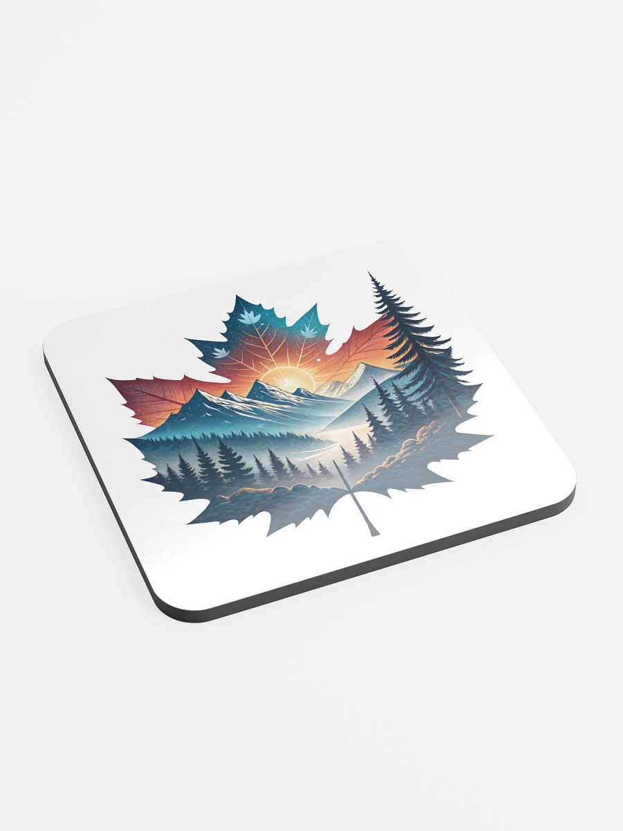 Maple Leaf Landscape Glossed Coaster product image (3)