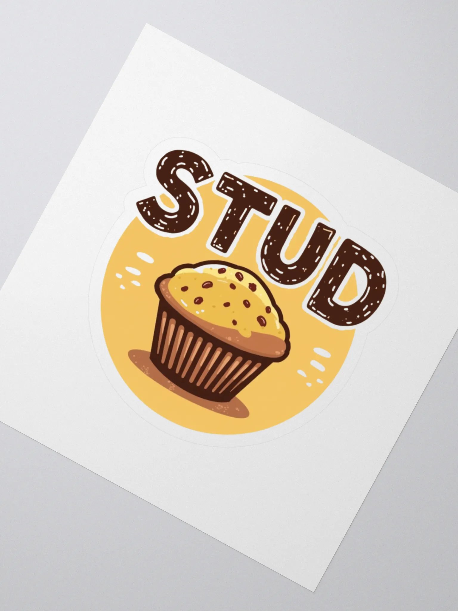 Stylish Muffin Stud Kiss Cut Stickers product image (2)