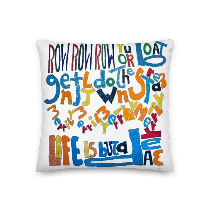 Row Row Row Your Boat Pillow (2-sided) product image (2)