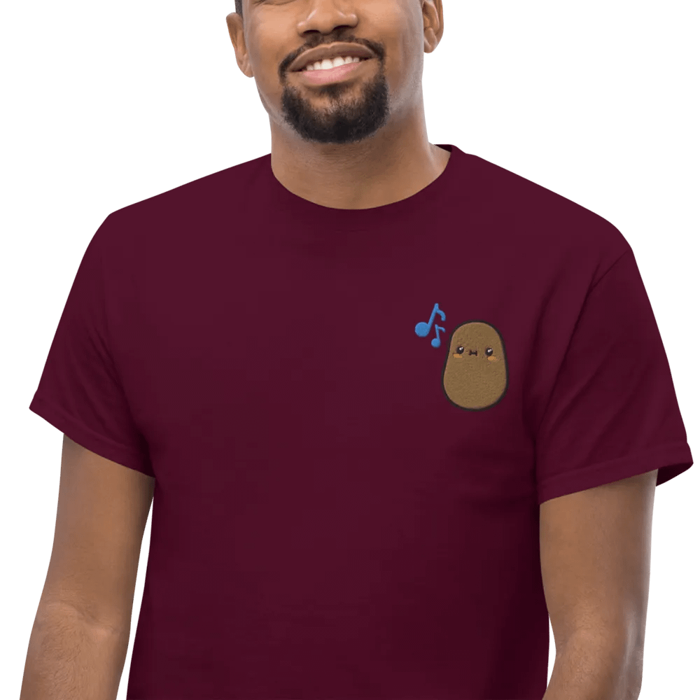 Embroidered Singing Potato T-Shirt product image (80)