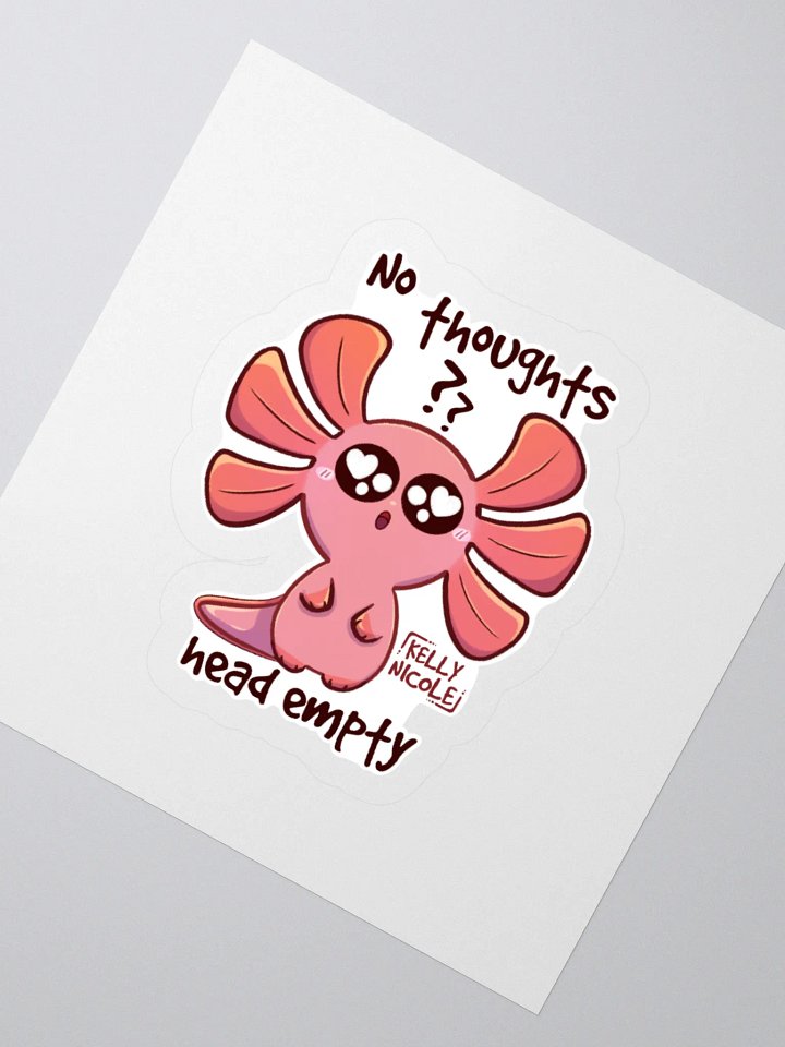 No Thoughts Head Empty Spud Sticker product image (6)