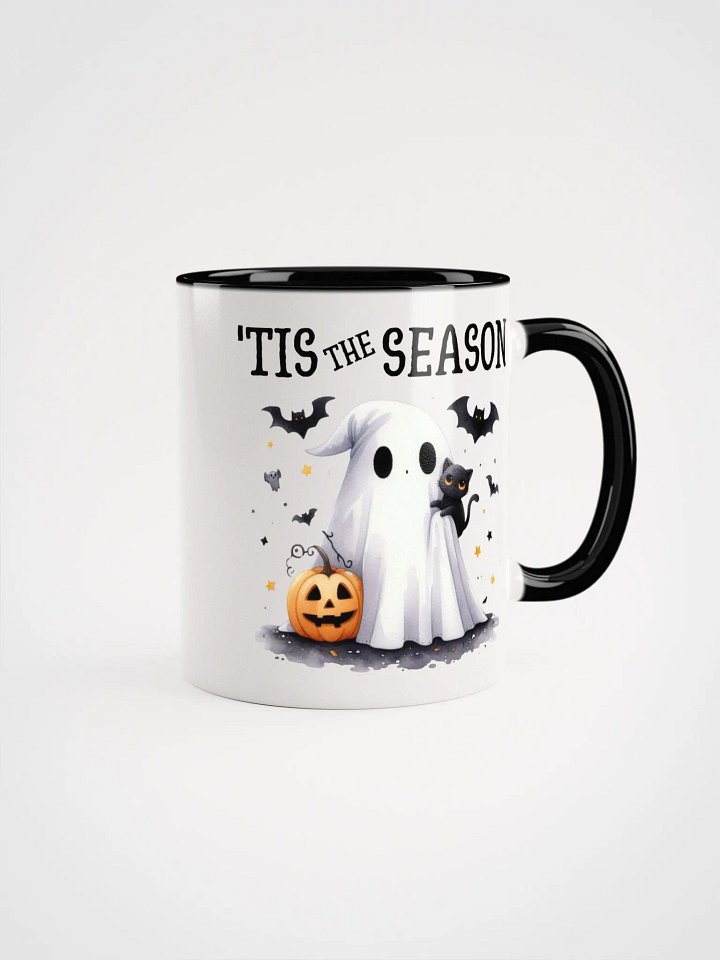 Cute Ghost & Black Cat Halloween Ceramic Mug product image (2)