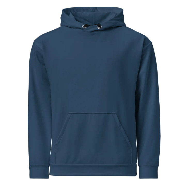 Plain Dark Bluish Gray Light Summer Unisex Recycled Polyester Heavyweight Premium Hoodie by Treasure Pie product image (1)