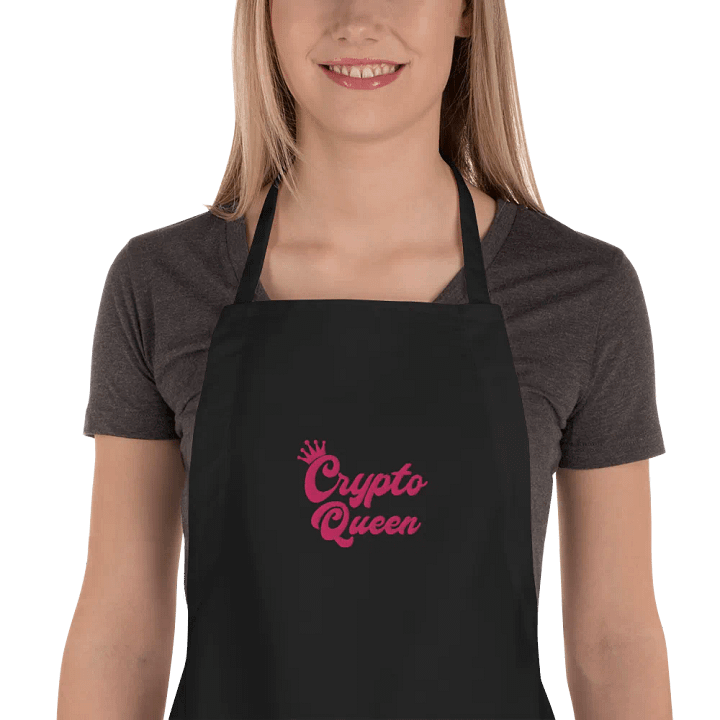 Crowned Crypto Queen Apron product image (1)