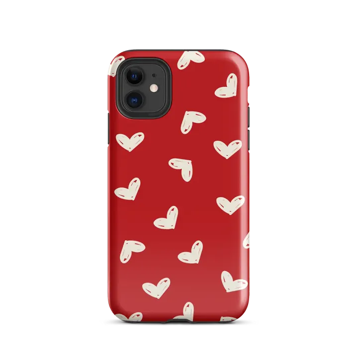 Red Heart Valentines iPhone Tough Case product image (2)