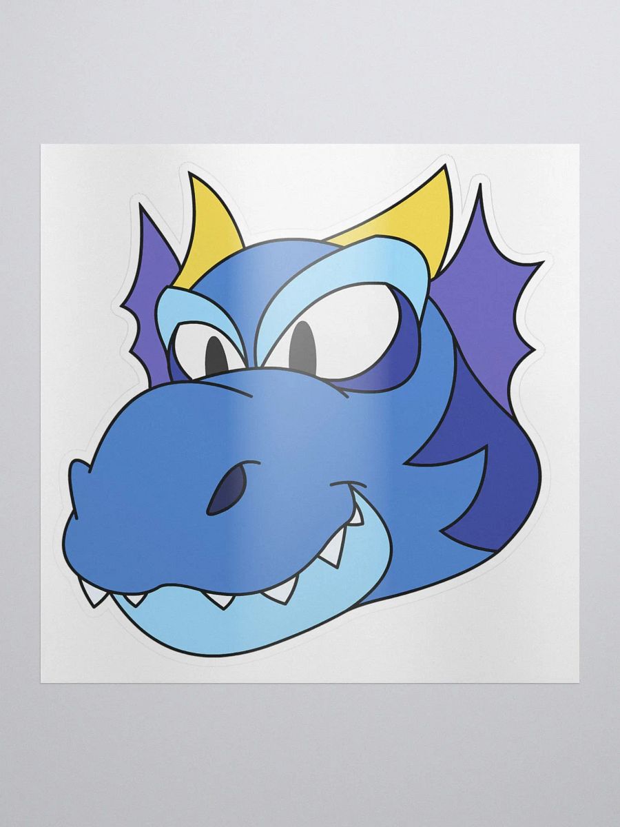 Happy Dragon Blue Sticker product image (1)