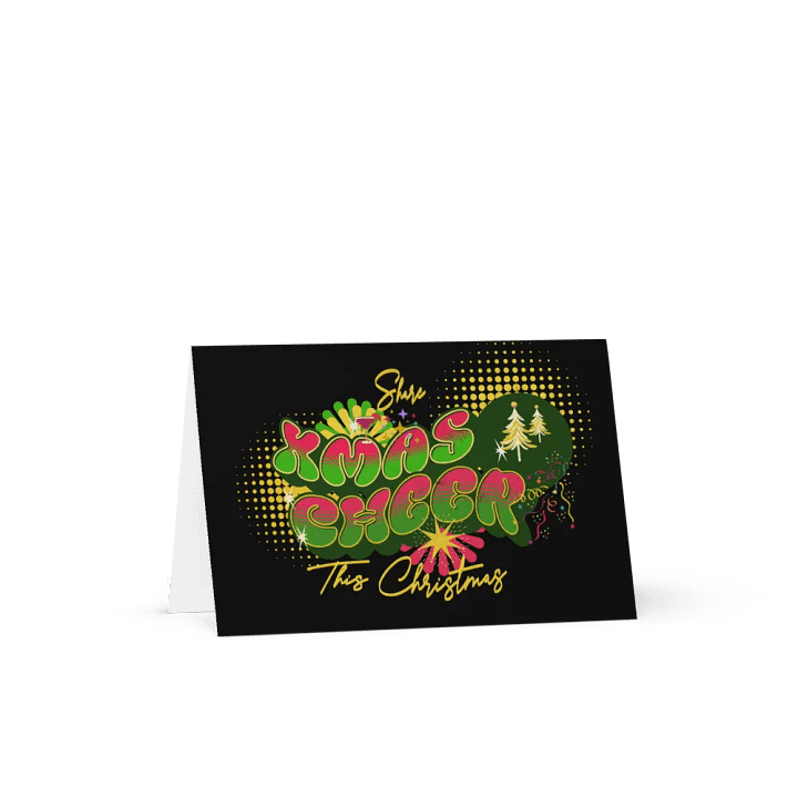 vibrant Xmas Cheer Greeting Card friends and family product image (1)