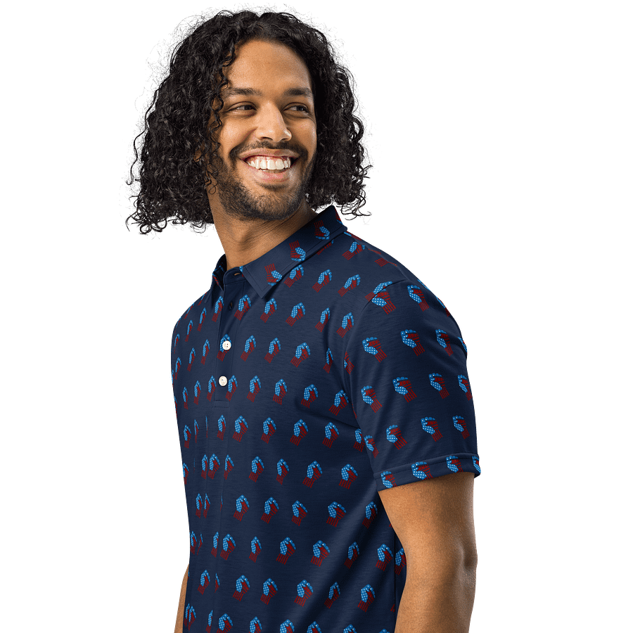 TFOT SlimFit America 1st Navy Fist Polo Shirt product image (3)
