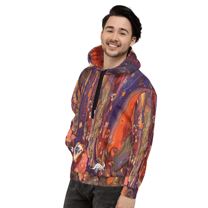 Hyperspace Fluid Acrylic All-Over Print Hoodie product image (2)