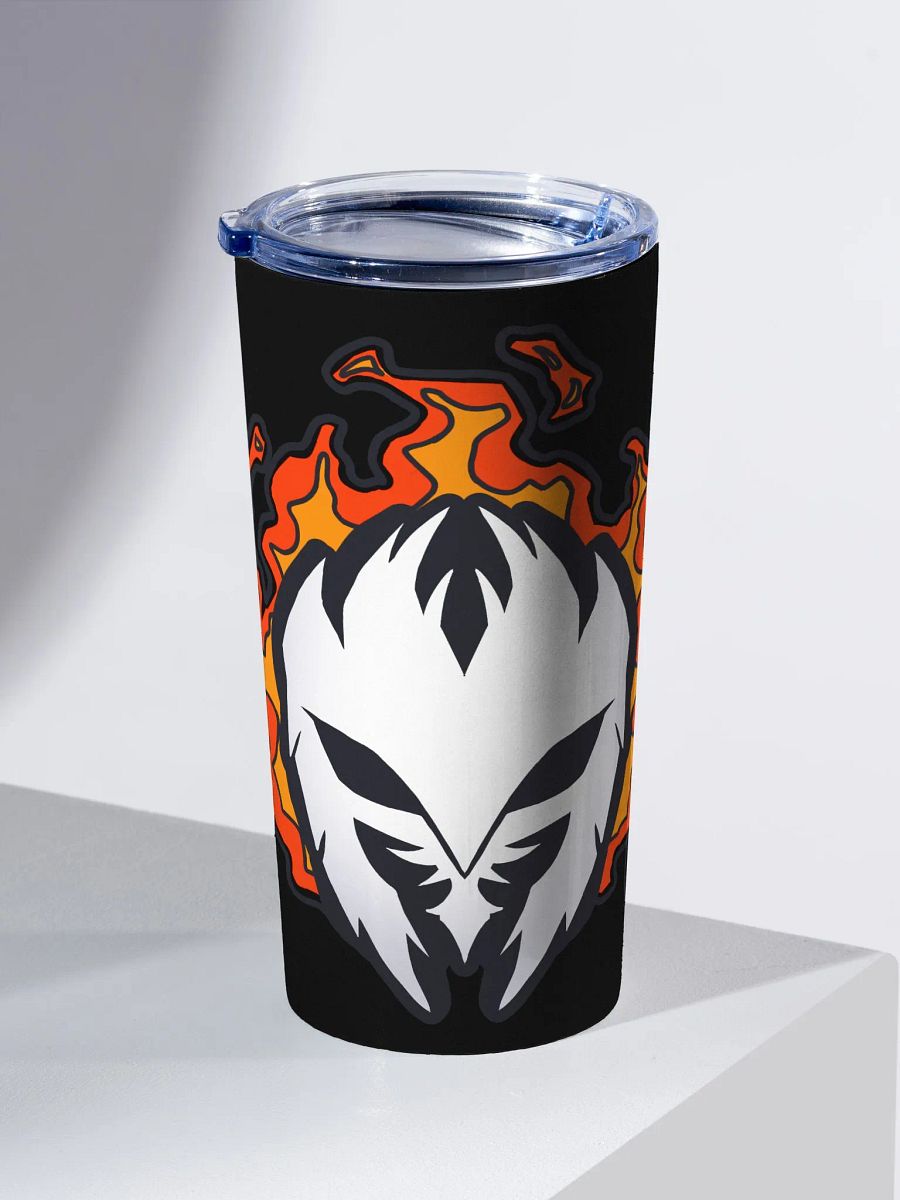 Mask Icon v2 (White) 20z Stainless Steel Tumbler (Black) product image (1)