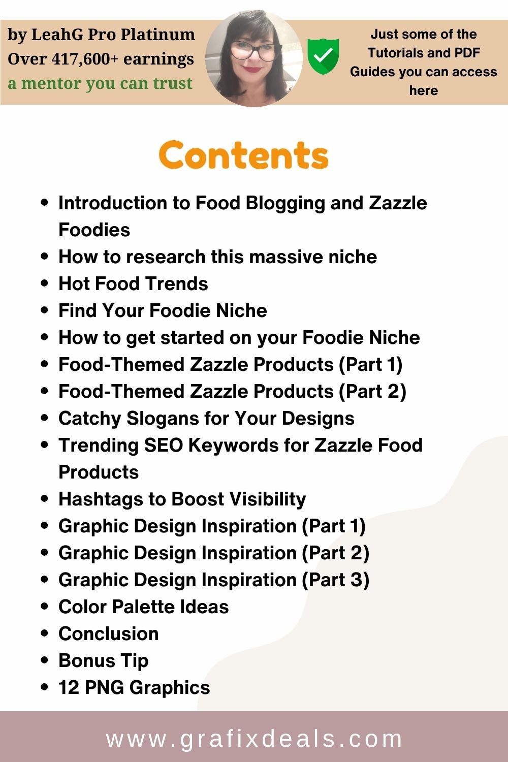 POD Guide and Graphics for Zazzle and more| Food Blogger Niche product image (4)