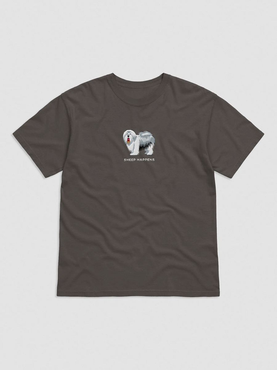 Sheep Happens T-Shirt(Embroidered) of an Old English Sheepdog product image (1)