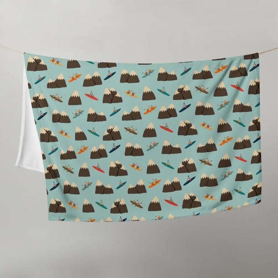 Paddling Peaks - Throw Blanket product image (10)