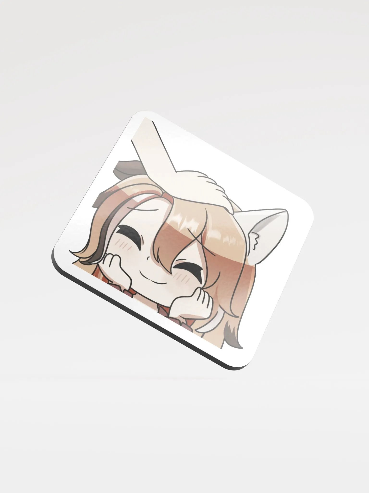 Headpat emote coaster product image (1)