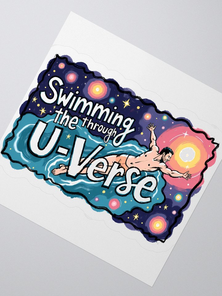 Stellar Journey: Swimming the U-Verse Sticker product image (4)