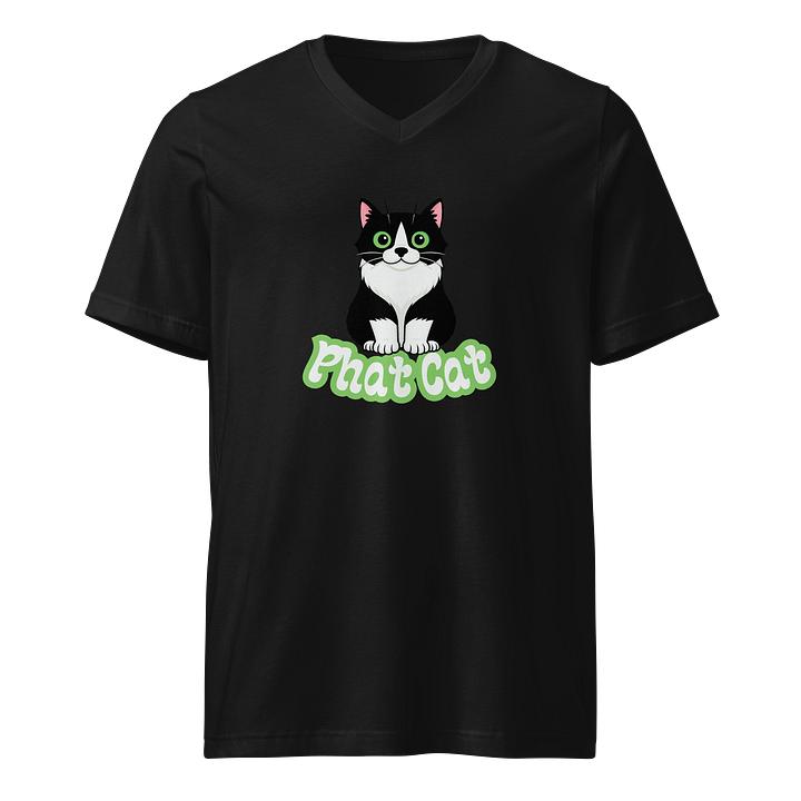 Phat Cat Men's Soft V-Neck (Green) product image (1)