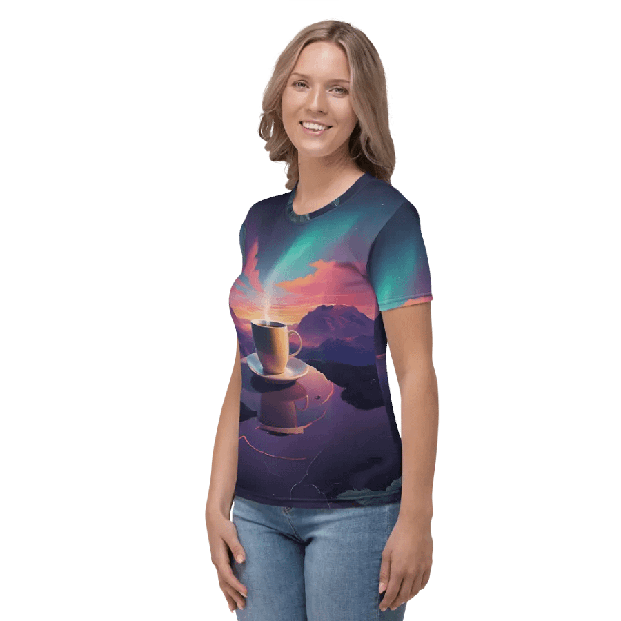 Coffee Sunset All Over Print T-shirt product image (3)