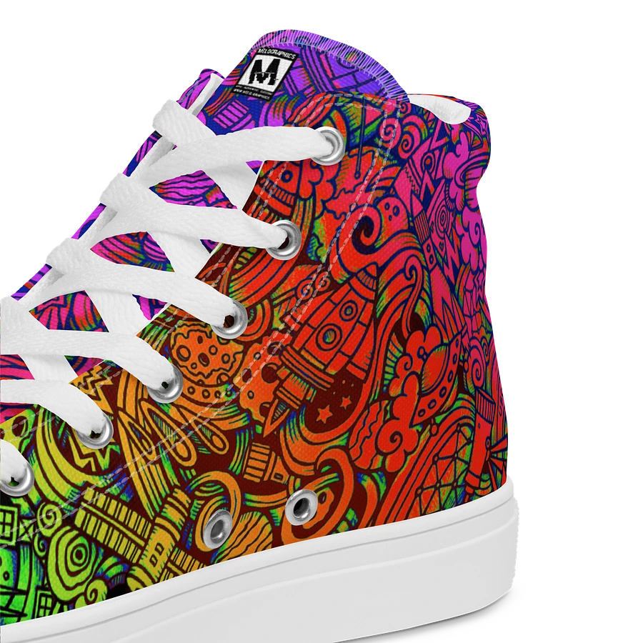 Rainbow Space Scribble - Women's High Tops | #MadeByMELO product image (5)