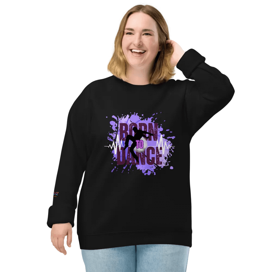 Energize Born to Dance His Silhouette Organic Sweatshirt product image (5)