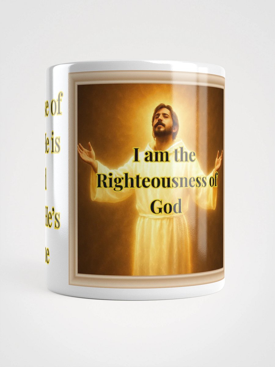 I am the Righteousness of God (Male) Glossy White Mug product image (5)