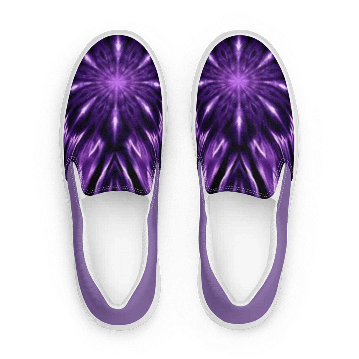 Purple Dye Men's Canvas Slip On Shoes product image (1)
