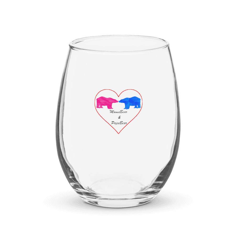 Mama & Papa Bear Wine Glass product image (1)