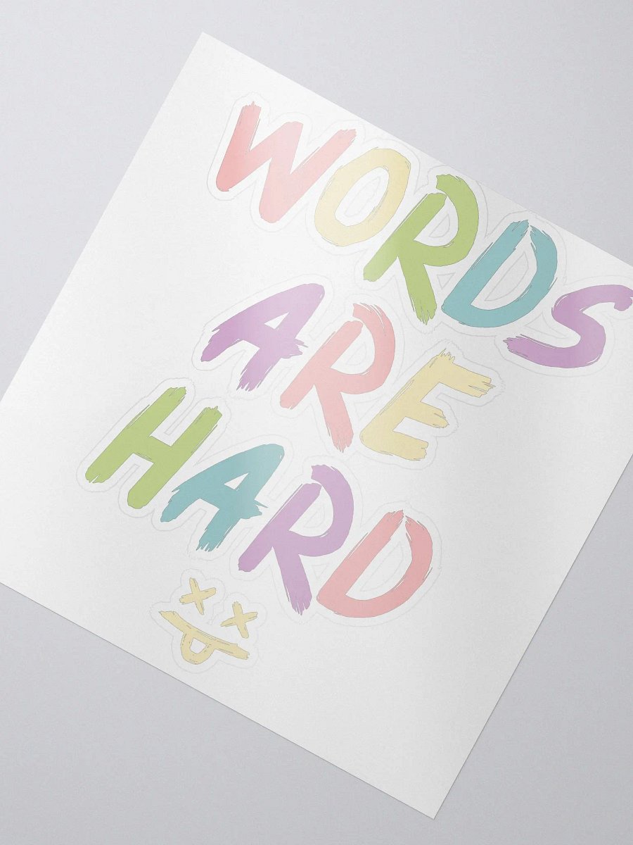 Words Are Hard (Chalk) Stickers product image (3)